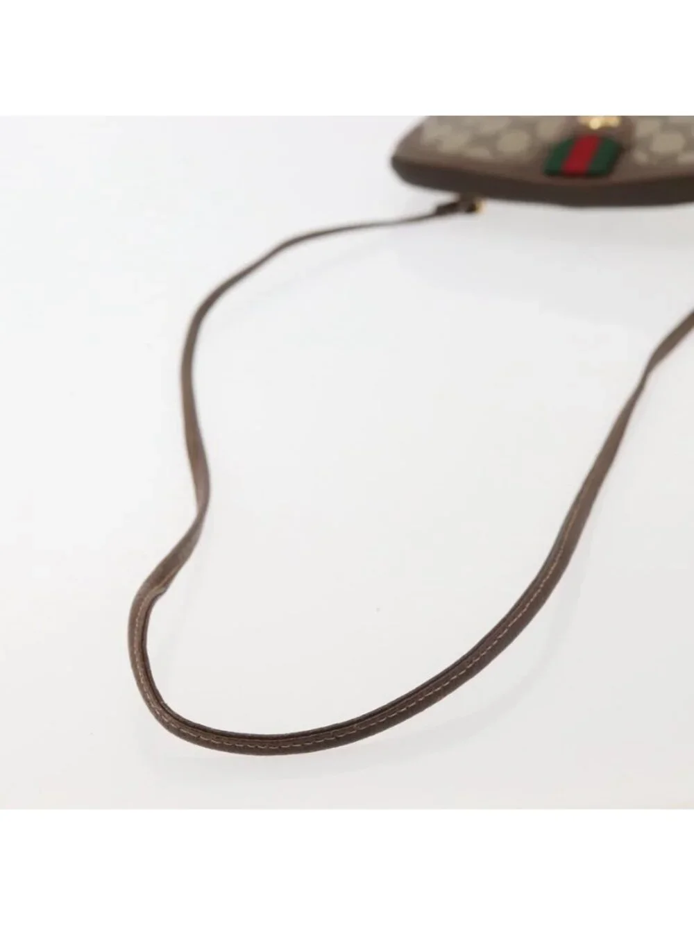 Authentic GUCCI GG Supreme Web Sherry Line Shoulder Bag PVC Beige 904 02 047 - Picture 14 of 16